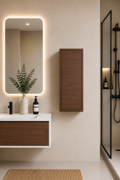 Badezimmerschrank FLORENCIA mit einer Tür 70x35 cm