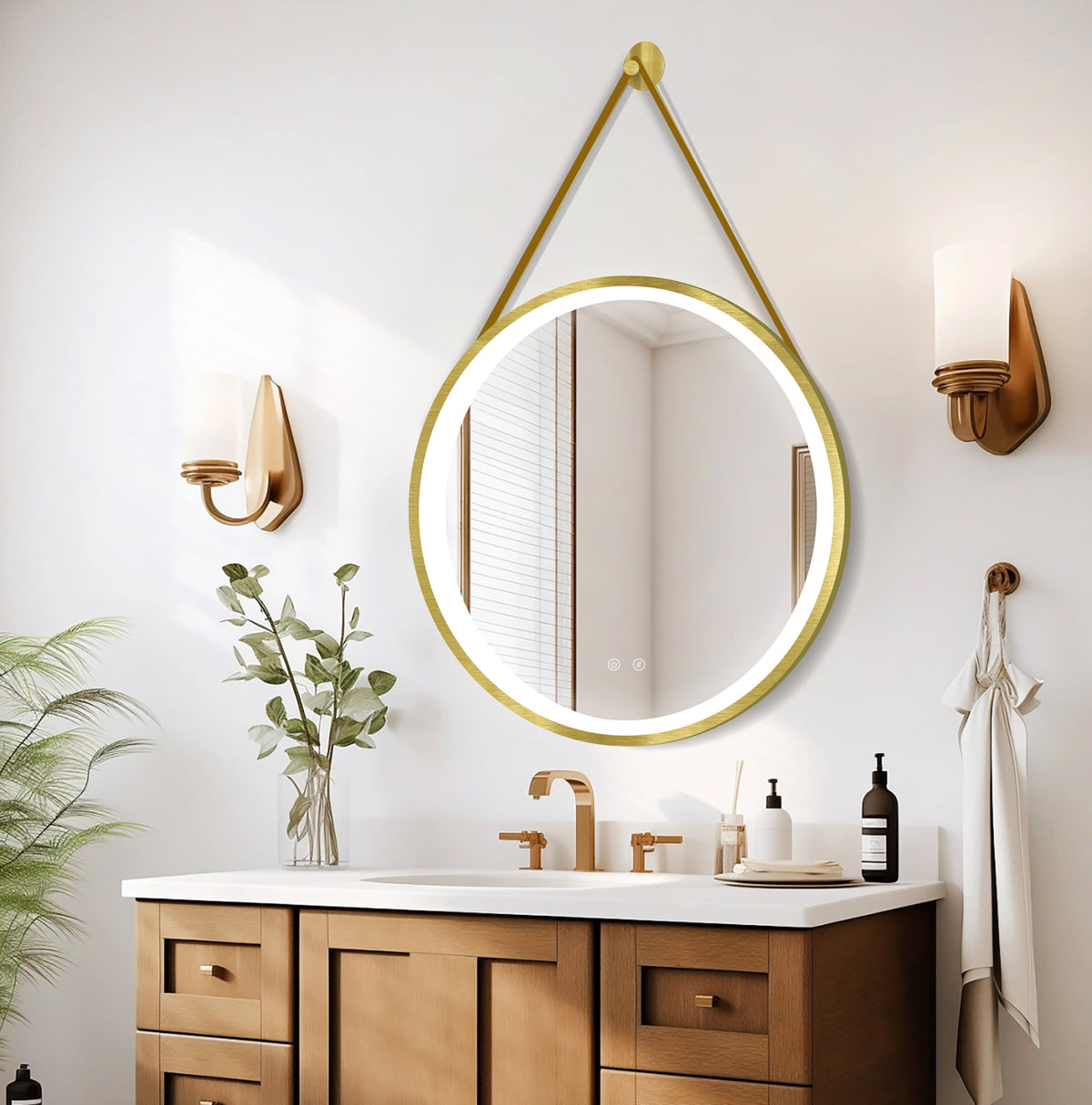 Olympus LED-Spiegel Gold & Schwarz