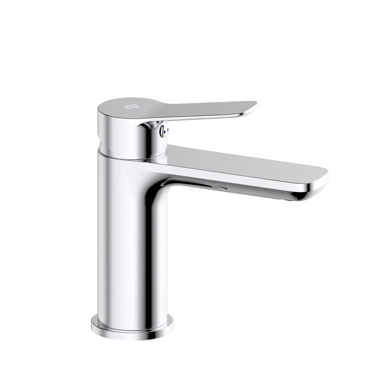 Badezimmermöbel-Set VOLUM mit Waschbecken + LED-Spiegel + Hochschrank 140 cm + Einhebelmischer – Estepa – 80/100/120 cm