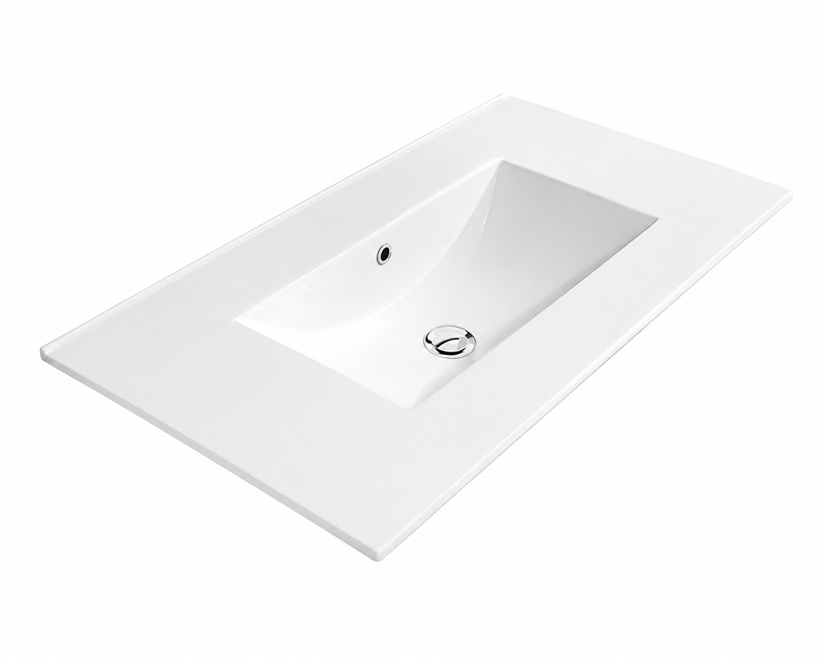 Waschbecken aus Porzellan für THIN-Möbel